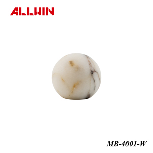 OEM ODM <b>White</b> Pattern Ball Marble Cabinet Furniture <b>Door</b> <b>Knob</b> - Product Image 2
