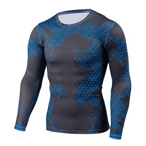 Men's Short Sleeve MMA Rash Guard BJJ <b>Compression</b> Top Approved Grappling Training Wear USA Europe Wholesale Market - Product Image 3