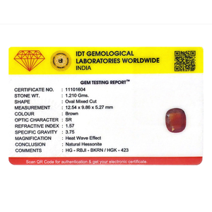 Exquisite Hessonite Gomed 6.05 Carat Loose Gemstone for Fine Jewelry - Product Image 4