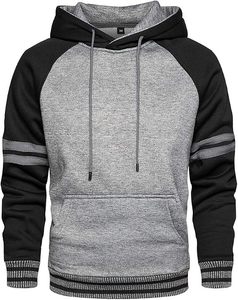 Black and <b>Red</b> Contrast Hooded Sweatshirt for Adults Casual Wear All Seasons Promotional Use - Product Image 3
