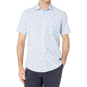 Camisa de Vestir Personalizable para Hombre, Diseño Elegante, Estilo Casual Inteligente, Popelina a Cuadros, Algodón/Poliéster, Material de Alta Calidad - Product Image 1