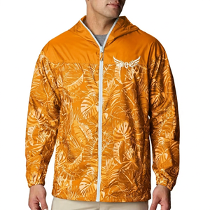 <b>Men's</b> Hooded Windbreaker <b>Jacket</b> Floral Print Waterproof Lightweight Casual <b>Summer</b> Outdoor Wear - Product Image 3