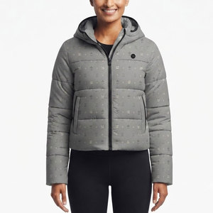 Veste à bulles pour femmes, design zippé intégral, pour les journées froides, usage quotidien et confort en extérieur - Product Image 1