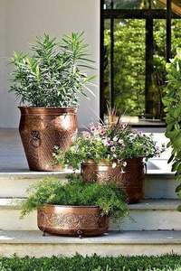 Jardinière en métal pour plantes, pots de fleurs pour la décoration de la maison, salon, sans rouille, pots multi-usages - Product Image 6