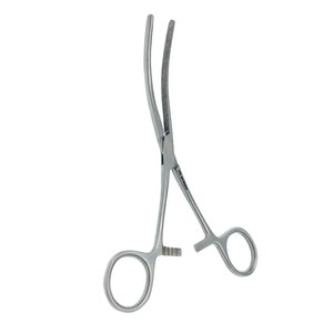 Pinzas Intestinales Doyen de 7 Pulgadas con Curvatura Diagonal y Dientes Dentados, Instrumentos Quirúrgicos Manuales de Acero Inoxidable, Herramientas Médicas de 18 cm - Product Image 1