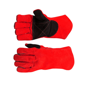 Heat Resistant Industrial Construction Work Hand Safety Welding <b>Gloves</b> Best Quality Cow Split Leather Welder Working <b>Gloves</b> - Product Image 2
