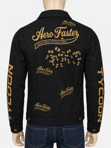 Veste en jean personnalisée pour homme, coupe ajustée décontractée, effet délavé et vieilli, design à patchs, col rabattu, manches classiques, streetwear printemps - Product Image 6