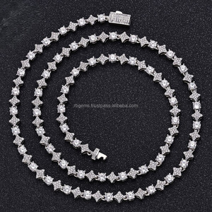 Cadena Cubana de Oro de 14k de Alta Calidad para Unisex, Collares con Diamantes, Certificado IGI, Diamantes Moissanite VVS, Estilo Hip Hop - Product Image 1