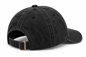 Casquette de baseball en jean noir délavé avec logo personnalisé, broderie 3D, 6 panneaux, réglable, pour les voyages et les activités de plein air - Product Image 5