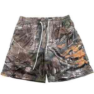 Pantalones Cortos de Baloncesto de Malla Oversize para Hombre, Estilo Retro Urbano, Ropa de Gimnasio, Secado Rápido, Poliéster, Verano, Fitness, Activos - Product Image 1