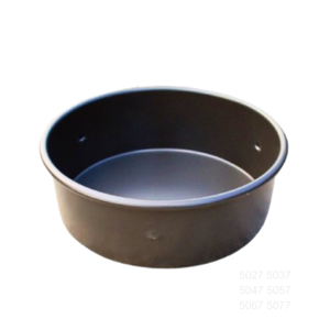 ATLAS STAR Moule à gâteau rond en alliage d'aluminium noir de 6 pouces de profondeur, gaufré, revêtement anodisé dur, sans danger pour les aliments, réutilisable pour la pâtisserie d'anniversaire - Product Image 1
