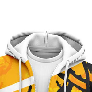 Mens Stylish Zipper Hoodies Contemporary Cotton Blend Zip Front Hoodie Relaxed Everyday Wear Manufacturer OEM - Product Image 2