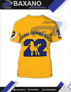 Camiseta de la Hermandad Sigma Gamma Rho, Camiseta Amarilla de Algodón con Letras Griegas SGR, Ropa de Hermandad Universitaria, Camiseta Personalizada con Cualquier Diseño - Product Image 6