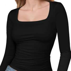 Camiseta Deportiva HYPEN para Mujer, Ecológica, Transpirable, de Spandex/Nailon, Manga Larga, Cuello Redondo, Color Personalizado, Corte Ajustado - Product Image 2