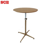 Table basse réglable en hauteur SCE au design moderne, peinte en or, construction en MDF et métal, meubles de salon, TB-208 GD