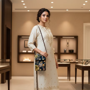 Bolso Bandolera de Lujo Moderno y Elegante con Diseño Floral, Mini Bolso de Hombro de Diseñador Premium, Resistente al Agua para Mujer - Product Image 2