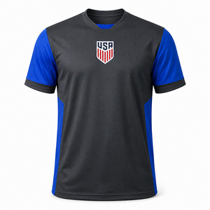 Camiseta de Fútbol Sublimada Personalizada al por Mayor para Hombre, Camiseta de Fútbol de Secado Rápido, Manga Corta, Transpirable, Ropa Deportiva para Equipo - Product Image 5