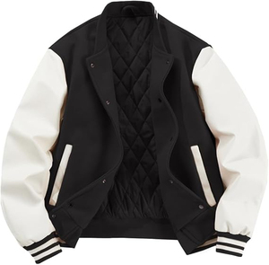 Chaqueta Universitaria Personalizada de Alta Calidad para Hombre, Chaqueta Bomber Estilo Letterman para Béisbol, Escuela, Universidad con Parches Bordados - Product Image 1