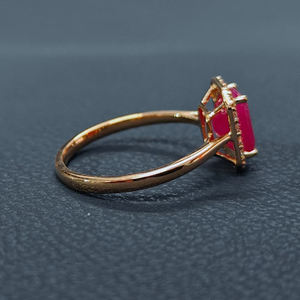 Anillo de Esmeralda Natural con Corte Esmeralda, Oro Sólido de 14 Quilates, Clásico para Mujer, Joyas RIZTA, Aniversario - Product Image 3