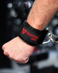 Sangles de poignet, de cheville et de biceps multifonctionnelles réglables en néoprène et nylon de 7 mm, robustes avec anneau en D pour entraînements à la machine à câble en salle de sport - Product Image 2