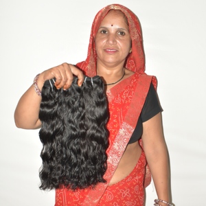 Cheveux humains indiens Remy en gros pour extensions, double trame machine, coupe droite, double tirage, à bandes/à clips/à tisser - Product Image 4