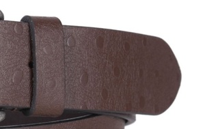 Ceinture en cuir de vachette véritable tendance 2026, style décontracté marron premium, boucle en alliage de style western, haute résistance, robuste - Product Image 2