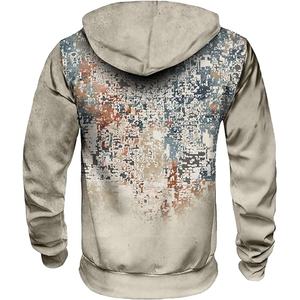 Sudadera con Capucha Personalizada OEM de Alto Gramaje con Efecto Desgastado por el Sol, Último Diseño de Apliques, Estampado Gráfico Hip Hop, Forro Polar, Ropa Urbana de Invierno de Alta Calidad - Product Image 4