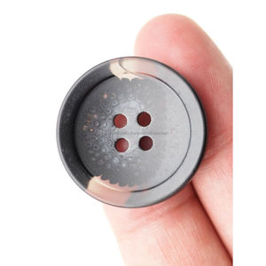 Bouton vierge en corne de buffle naturelle colorée pour vêtements – Qualité supérieure, rond - Product Image 4