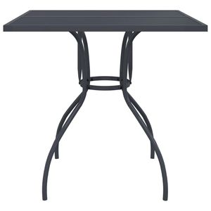 Antracita 31,5 "x 31,5" x 28,5 "Mesa de patio de malla de acero para exteriores - Product Image 3