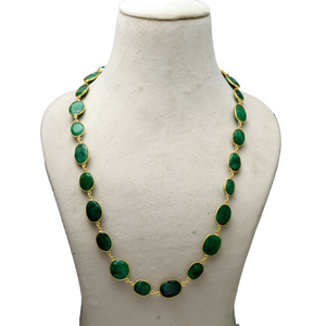 Collier en rubis de haute qualité de 32 pouces avec sertissage sans fin, en laiton plaqué or, style vintage chrétien, pour soirée, unisexe - Product Image 3