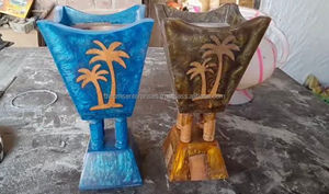 Mejor quemador de incienso artesanal de resina epoxi con purpurina y madera, diseño de desierto de Oriente Medio, quemador Madhkhan. - Product Image 3