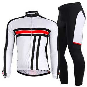 Ensemble de maillot de cyclisme pour femmes, rose et violet, manches longues, fermeture éclair intégrale, pantalon respirant en spandex, tenue de vélo assortie - Product Image 3