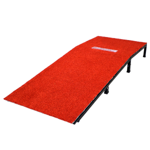 แท่นขว้างเบสบอลแบบพกพาพร้อมส่วนลาดเอียงสำหรับฝึกซ้อมการขว้างในร่มและกลางแจ้ง - Product Image 1