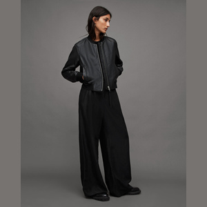Chaqueta de Cuero Ecológica para Mujer, con Cierre y Detalles de Piel, Estilo Casual de Invierno, Chaqueta de Cuero Genuino para Mujer - Product Image 3