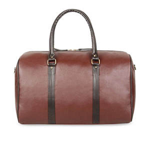 Sac de sport pliable de luxe en cuir matelassé marron vintage grande taille, personnalisable, moderne, pour l'entraînement et les voyages – Offre Spéciale - Product Image 3