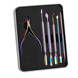 Ensemble d'outils professionnels en acier inoxydable pour le soin des cuticules avec logo personnalisé, pince à cuticules, repousse-cuticules, accessoires de manucure et pédicure, vente en gros, beauté - Product Image 4