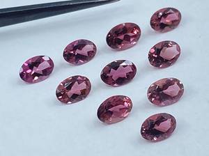Turmalina Rosa Facetada de Forma Ovalada, Piedra Preciosa Suelta Calibrada, Lote para Fabricación de Joyería Natural - Product Image 5