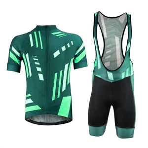 Ensemble de maillots de cyclisme de qualité supérieure, taille personnalisée OEM, séchage rapide, 100% polyester, uniforme de cyclisme unisexe - Product Image 3
