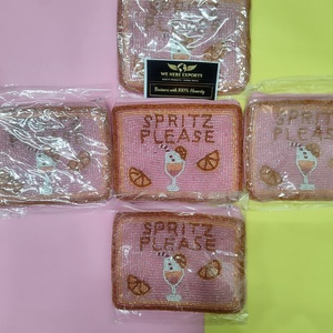 Handmade Beaded Pink Spritz Please Coin <b>Purse</b> Cocktail Embroidery Seed Bead Pouch Mini Zipper Wallet Party Clutch Gift For <b>Women</b> - Product Image 5