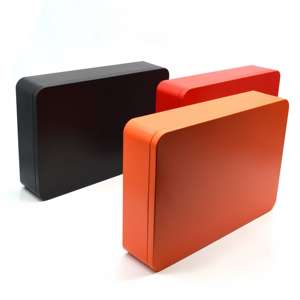 Caja de Metal Rectangular Delgada para Alimentos, con Logotipo Personalizado, Reciclable, para Galletas, Bizcochos, Chocolate y Pasteles, Venta al Por Mayor - Product Image 2