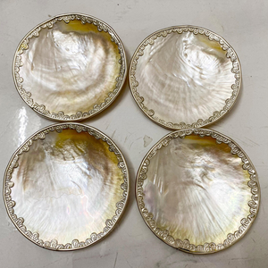 Luxury MOP Tray with Scalloped Border for Wedding Favor Jewelry <b>Set</b> and Decoration Table Accent from Vietnam - Product Image 5