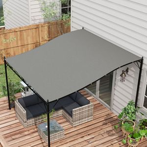 Telo di Ricambio Moderno 10x10 per Pergola Grigio Scuro con Protezione UV - Facile Installazione Serie 84C 038 - Product Image 2