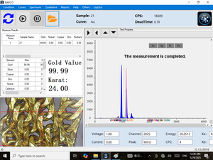 Analyseur de fluorescence X et meilleur détecteur de métaux électroniques pour pièces de monnaie et bijoux en argent et machine de test de métaux précieux - Product Image 5