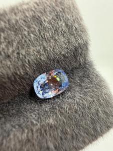 Saphir bleu bleuet naturel, pierre précieuse en vrac, taille coussin longue calibrée 1,15 carat avec jeu de couleurs pour la fabrication de bijoux - Product Image 2