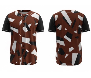 Custom Printed Sublimation <b>Baseball</b> Shirt Wholesale Jersey with Custom Logo & Numbers | Breathable Polyester Base - Product Image 4