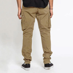 Men Lightweight High Casual Cargo Pants Tapered Legs Adjustable <b>Elastic</b> Breathable Canvas Fabric Eco-Friendly Stylish Design - Product Image 5