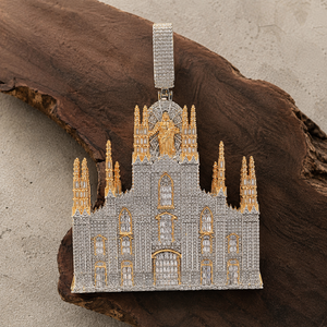 Colgante Hip Hop Iced Out con diseño de Jesús, acabado en plata 925, moissanita VVS, micro pavé de diamantes estilo catedral para hombre - Product Image 2