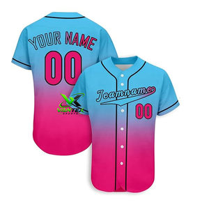 Servicio OEM de Vantex Sports, Jersey de Béisbol Personalizado para Hombre Adulto, Sublimación con Impresión Digital, Poliéster, Patrón Negro y Dorado, Manga Corta - Product Image 2