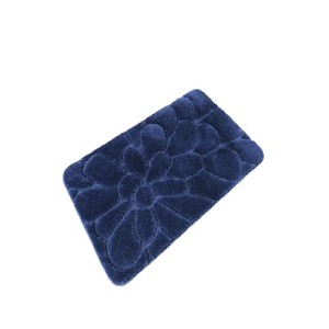 Juego de Alfombras de Baño de Chenilla Azul Marino, 3 Piezas, Acolchadas, Antideslizantes, con Base de Goma, Estilo Clásico, para Uso Doméstico - Product Image 6