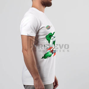 T-shirts vierges pour hommes 100 % coton, anti-plis, séchage rapide, respirants, coupe classique, tissu de haute qualité, style moderne, parfaits - Product Image 4